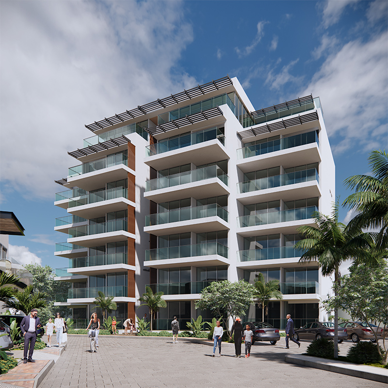 Departamentos en condominio Urbanización Coral Bay