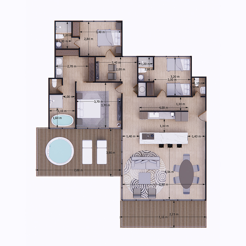 Condominio Penthouse Urbanización Coral Bay